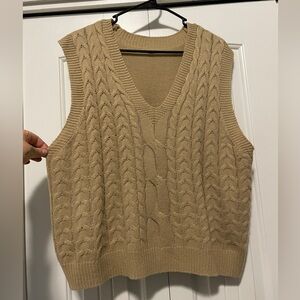 SHEIN Ladies’ Cable-Knit V-Neck Sweater Vest